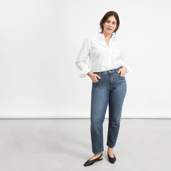 Everlane Denim - Everlane High Waist Straight Ankle Jeans Size 27